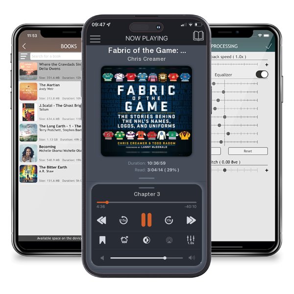 Download fo free audiobook Fabric of the Game: The Stories Behind the NHL's Names, Logos, and Uniforms by Chris Creamer and listen anywhere on your iOS devices in the ListenBook app.
