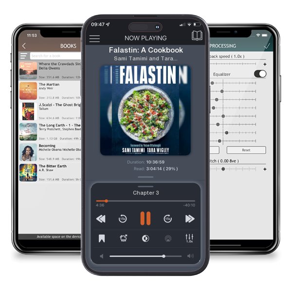 Download fo free audiobook Falastin: A Cookbook by Sami Tamimi and Tara Wigley and listen anywhere on your iOS devices in the ListenBook app.