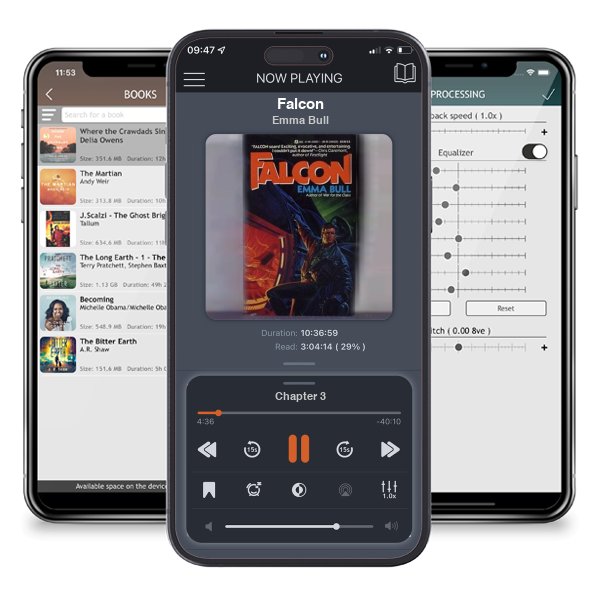 Download fo free audiobook Falcon by Emma Bull and listen anywhere on your iOS devices in the ListenBook app.