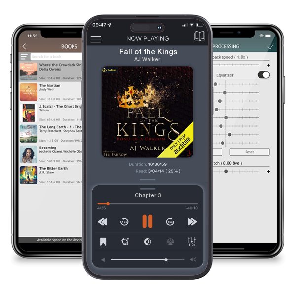 Download fo free audiobook Fall of the Kings by AJ Walker and listen anywhere on your iOS devices in the ListenBook app.