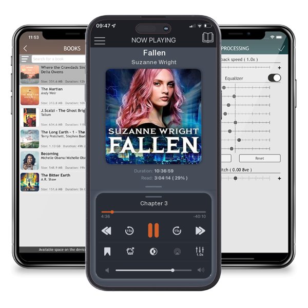 Download fo free audiobook Fallen by Suzanne Wright and listen anywhere on your iOS devices in the ListenBook app.