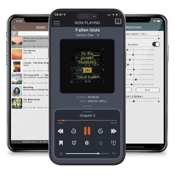 Download fo free audiobook Fallen Idols by Carlos Zanón and listen anywhere on your iOS devices in the ListenBook app.