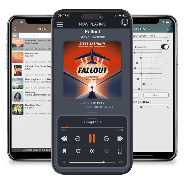 Download fo free audiobook Fallout by Steve Sheinkin and listen anywhere on your iOS devices in the ListenBook app.