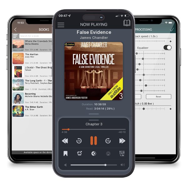 Download fo free audiobook False Evidence by James Chandler and listen anywhere on your iOS devices in the ListenBook app.