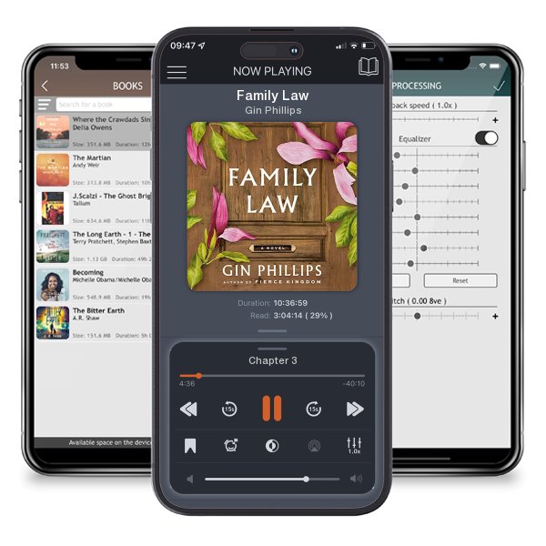Download fo free audiobook Family Law by Gin Phillips and listen anywhere on your iOS devices in the ListenBook app.