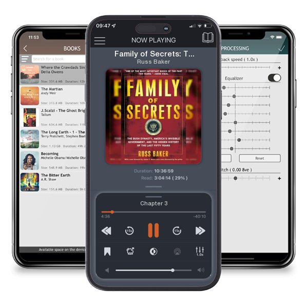 Download fo free audiobook Family of Secrets: The Bush Dynasty, America's Invisible Government, and the Hidden History of the Last Fifty Years by Russ Baker and listen anywhere on your iOS devices in the ListenBook app.