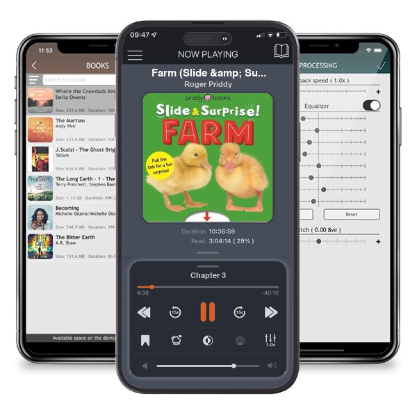 Download fo free audiobook Farm (Slide & Surprise!): Pull the tabs for a fun farm surprise - Slide & Surprise! by Roger Priddy and listen anywhere on your iOS devices in the ListenBook app.