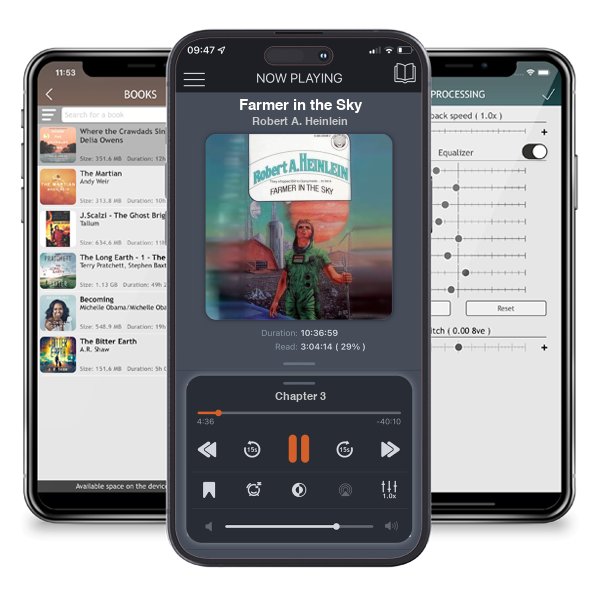 Download fo free audiobook Farmer in the Sky by Robert A. Heinlein and listen anywhere on your iOS devices in the ListenBook app.