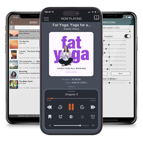 Download fo free audiobook Fat Yoga: Yoga for all Bodies by Sarah Harry and listen anywhere on your iOS devices in the ListenBook app.