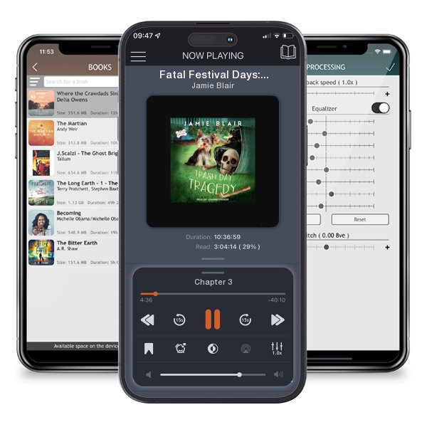 Download fo free audiobook Fatal Festival Days: A Dog Days Mystery by Jamie Blair and listen anywhere on your iOS devices in the ListenBook app.