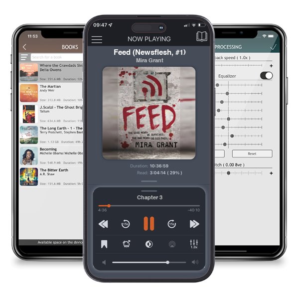 Download fo free audiobook Feed (Newsflesh, #1) by Mira Grant and listen anywhere on your iOS devices in the ListenBook app.
