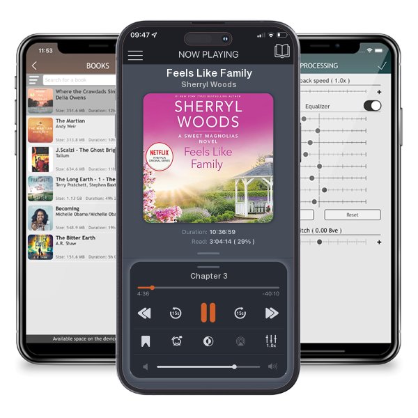 Download fo free audiobook Feels Like Family by Sherryl Woods and listen anywhere on your iOS devices in the ListenBook app.