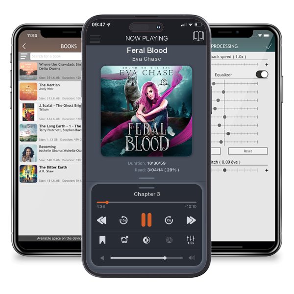Download fo free audiobook Feral Blood by Eva Chase and listen anywhere on your iOS devices in the ListenBook app.