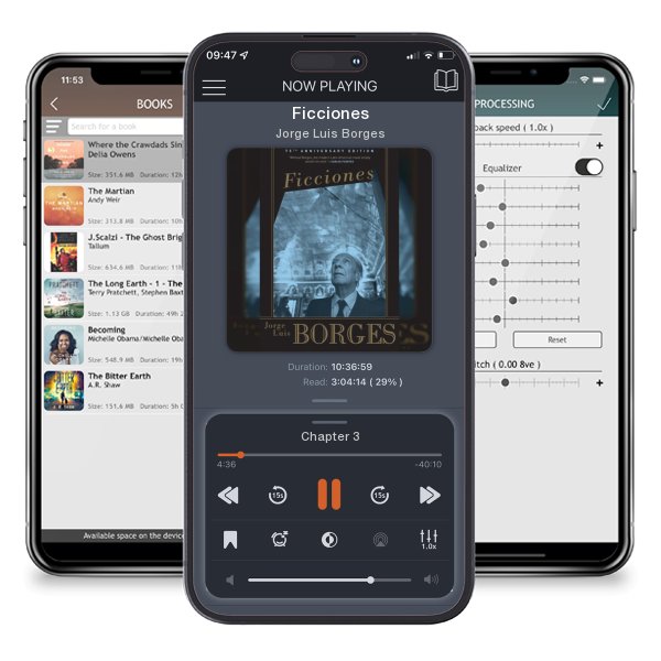 Download fo free audiobook Ficciones by Jorge Luis Borges and listen anywhere on your iOS devices in the ListenBook app.