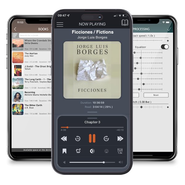 Descargar audiolibro gratis Ficciones / Fictions by Jorge Luis Borges y escuchar en cualquier lugar en sus dispositivos iOS en la aplicación ListenBook.