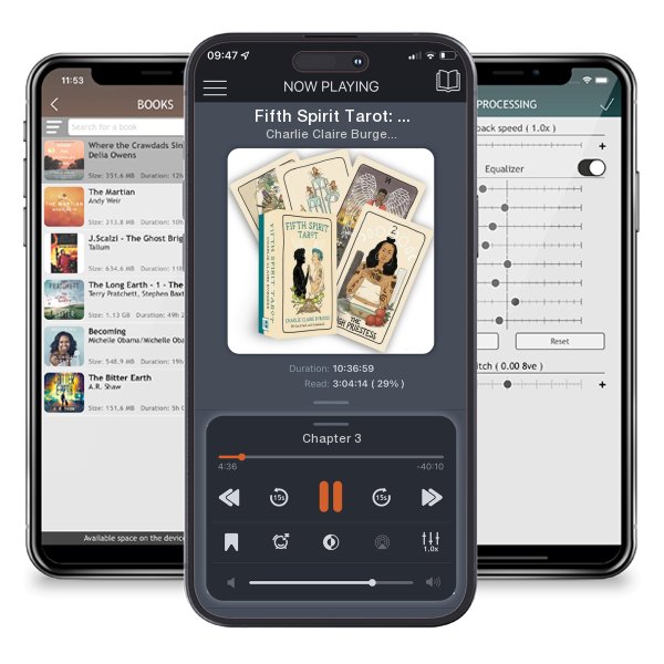 Download fo free audiobook Fifth Spirit Tarot: A 78-Card Deck and Guidebook by Charlie Claire Burgess and listen anywhere on your iOS devices in the ListenBook app.