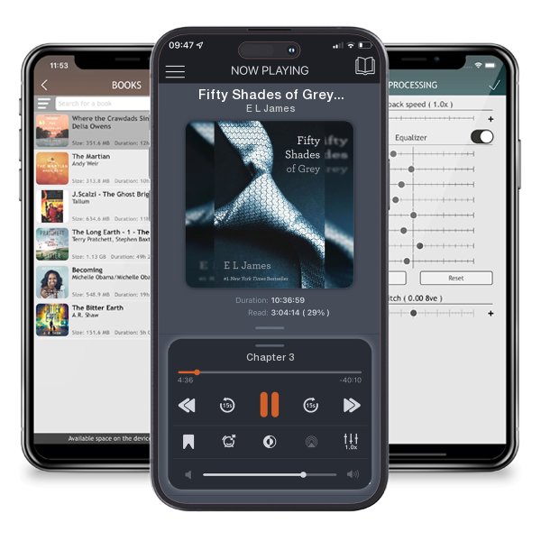 Download fo free audiobook Fifty Shades of Grey: Book One of the Fifty Shades Trilogy by E L James and listen anywhere on your iOS devices in the ListenBook app.