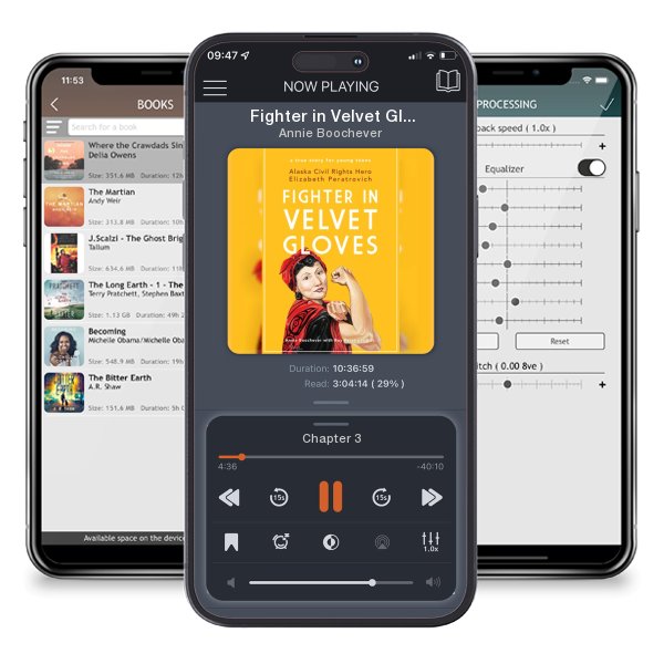 Download fo free audiobook Fighter in Velvet Gloves: Alaska Civil Rights Hero Elizabeth Peratrovich by Annie Boochever and listen anywhere on your iOS devices in the ListenBook app.
