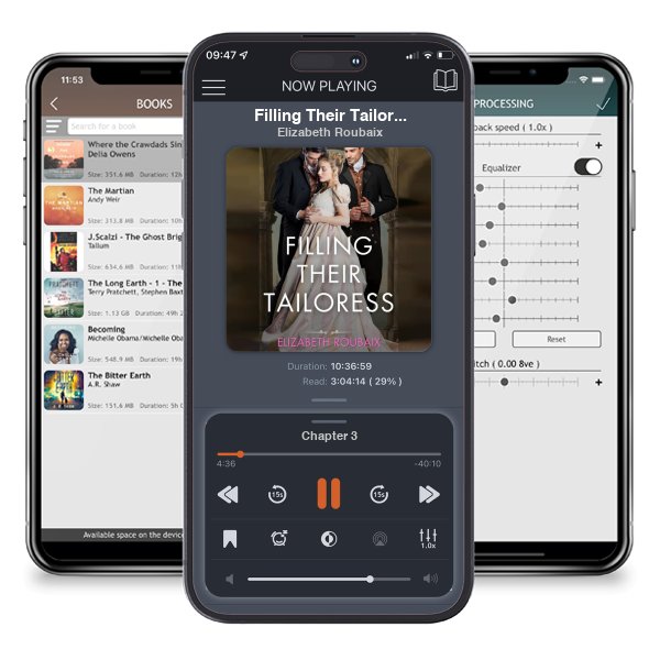 Download fo free audiobook Filling Their Tailoress: Short and Steamy MFM Ménage of Convenience Historical Romance (Spicy Shorts) by Elizabeth Roubaix and listen anywhere on your iOS devices in the ListenBook app.