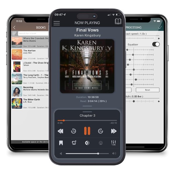 Download fo free audiobook Final Vows by Karen Kingsbury and listen anywhere on your iOS devices in the ListenBook app.