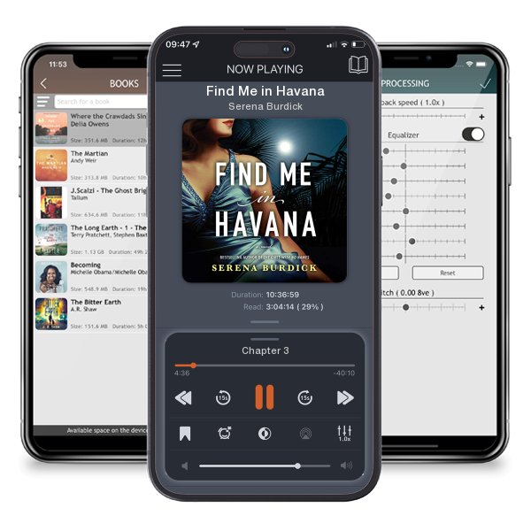 Download fo free audiobook Find Me in Havana by Serena Burdick and listen anywhere on your iOS devices in the ListenBook app.