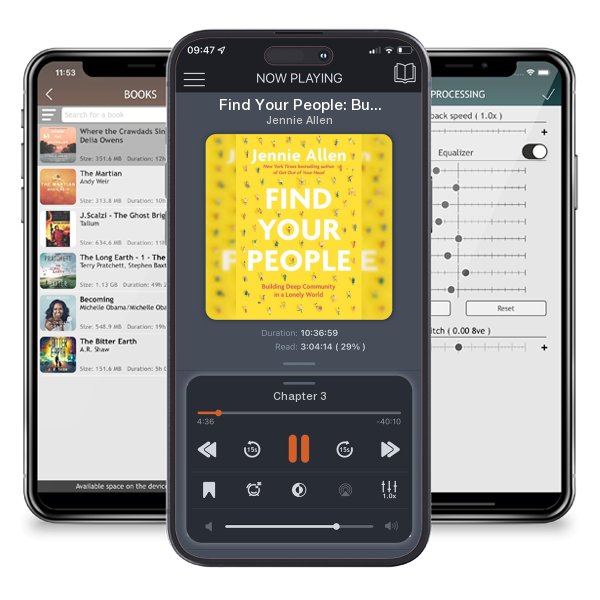 Download fo free audiobook Find Your People: Building Deep Community in a Lonely World by Jennie Allen and listen anywhere on your iOS devices in the ListenBook app.