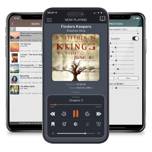Download fo free audiobook Finders Keepers by Stephen King and listen anywhere on your iOS devices in the ListenBook app.