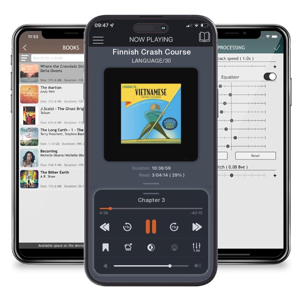 Download fo free audiobook Finnish Crash Course by LANGUAGE/30 and listen anywhere on your iOS devices in the ListenBook app.