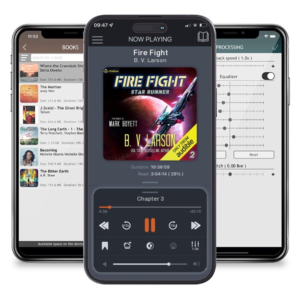 Download fo free audiobook Fire Fight by B. V. Larson and listen anywhere on your iOS devices in the ListenBook app.