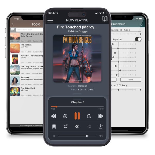 Download fo free audiobook Fire Touched (Mercy Thompson, #9) by Patricia Briggs and listen anywhere on your iOS devices in the ListenBook app.