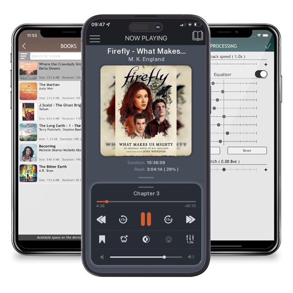 Download fo free audiobook Firefly - What Makes Us Mighty by M. K. England and listen anywhere on your iOS devices in the ListenBook app.