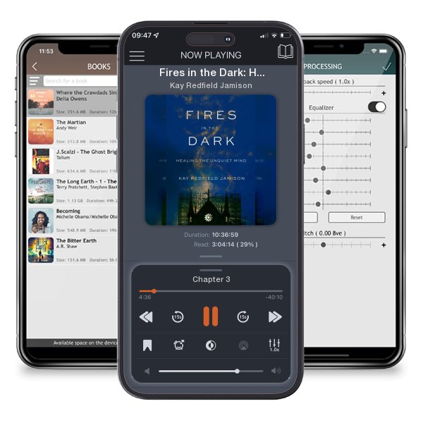Download fo free audiobook Fires in the Dark: Healing the Unquiet Mind by Kay Redfield Jamison and listen anywhere on your iOS devices in the ListenBook app.