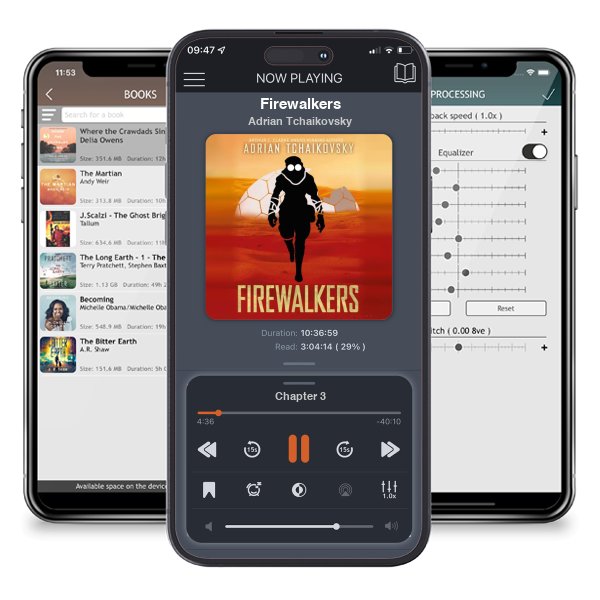 Download fo free audiobook Firewalkers by Adrian Tchaikovsky and listen anywhere on your iOS devices in the ListenBook app.