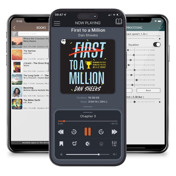 Download fo free audiobook First to a Million by Dan Sheeks and listen anywhere on your iOS devices in the ListenBook app.