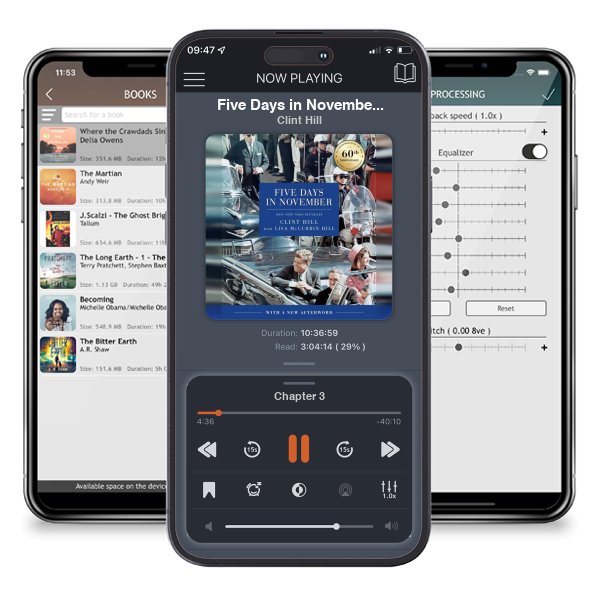 Download fo free audiobook Five Days in November by Clint Hill and listen anywhere on your iOS devices in the ListenBook app.