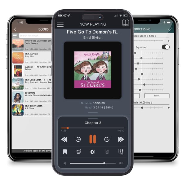 Download fo free audiobook Five Go To Demon's Rocks: Book 19 by Enid Blyton and listen anywhere on your iOS devices in the ListenBook app.