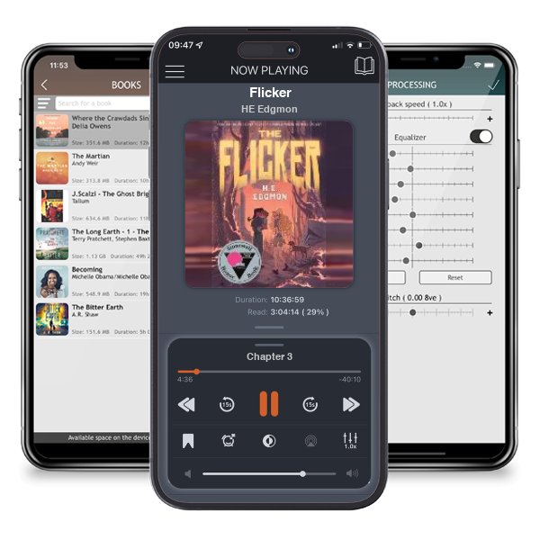 Download fo free audiobook Flicker by HE Edgmon and listen anywhere on your iOS devices in the ListenBook app.