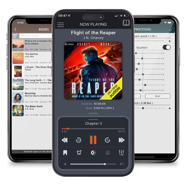 Download fo free audiobook Flight of the Reaper by J.N. Chaney and listen anywhere on your iOS devices in the ListenBook app.