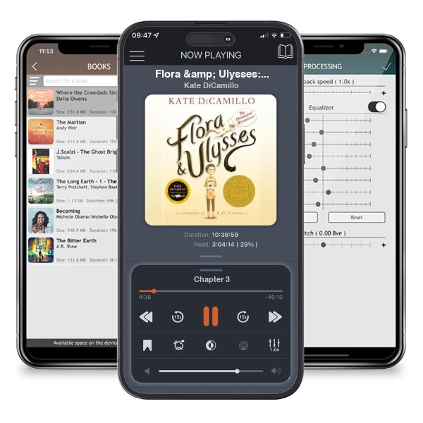 Download fo free audiobook Flora & Ulysses: The Illuminated Adventures by Kate DiCamillo and listen anywhere on your iOS devices in the ListenBook app.