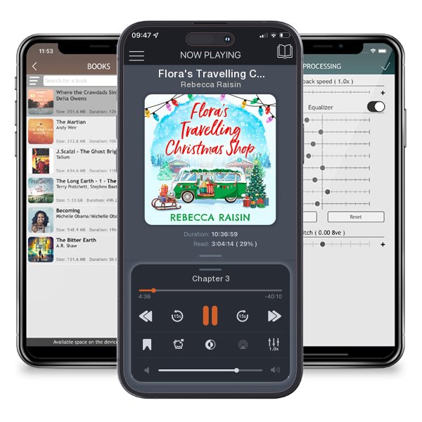 Download fo free audiobook Flora's Travelling Christmas Shop by Rebecca Raisin and listen anywhere on your iOS devices in the ListenBook app.