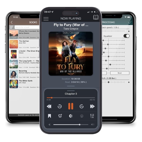 Download fo free audiobook Fly to Fury (War of the Alliance Book 3) by Tara Grayce and listen anywhere on your iOS devices in the ListenBook app.