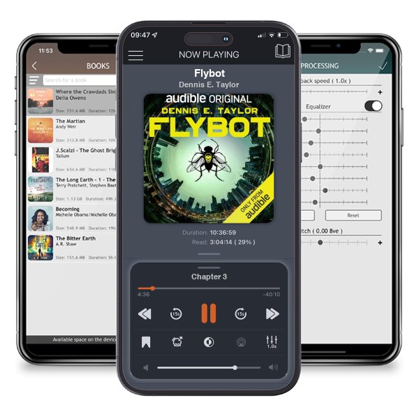 Download fo free audiobook Flybot by Dennis E. Taylor and listen anywhere on your iOS devices in the ListenBook app.