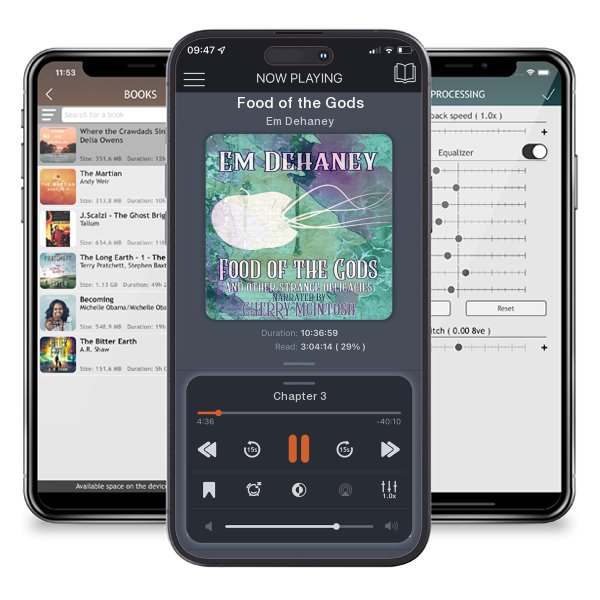 Download fo free audiobook Food of the Gods by Em Dehaney and listen anywhere on your iOS devices in the ListenBook app.