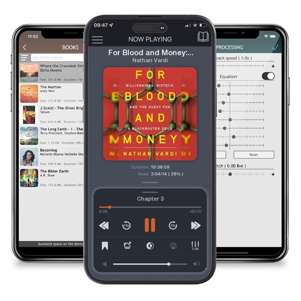 Download fo free audiobook For Blood and Money: Billionaires, Biotech, and the Quest for... by Nathan Vardi and listen anywhere on your iOS devices in the ListenBook app.