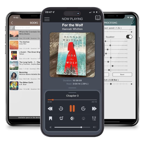 Download fo free audiobook For the Wolf by Hannah Whitten and listen anywhere on your iOS devices in the ListenBook app.