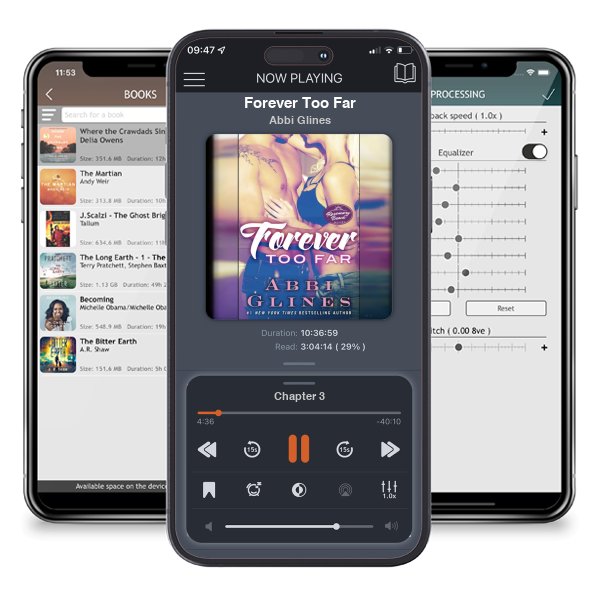 Download fo free audiobook Forever Too Far by Abbi Glines and listen anywhere on your iOS devices in the ListenBook app.