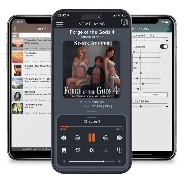 Download fo free audiobook Forge of the Gods 4 by Simon Archer and listen anywhere on your iOS devices in the ListenBook app.