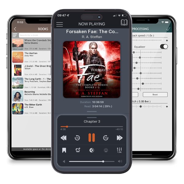 Download fo free audiobook Forsaken Fae: The Complete Series, Books 1-3 by R. A. Steffan and listen anywhere on your iOS devices in the ListenBook app.