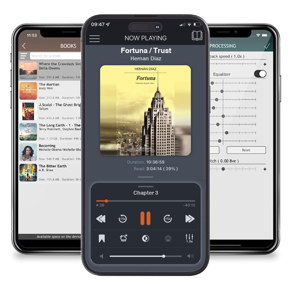 Descargar audiolibro gratis Fortuna / Trust by Hernan Diaz y escuchar en cualquier lugar en sus dispositivos iOS en la aplicación ListenBook.