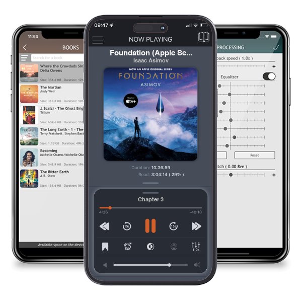 Download fo free audiobook Foundation (Apple Series Tie-in Edition) by Isaac Asimov and listen anywhere on your iOS devices in the ListenBook app.